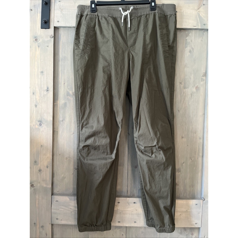 Vuori Pants Ripstop Traveler Jogger Men's XXL Taupe Green V434